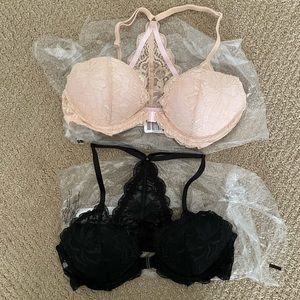 NWT Victoria Secret/PINK Lace Racer Back Bra Set